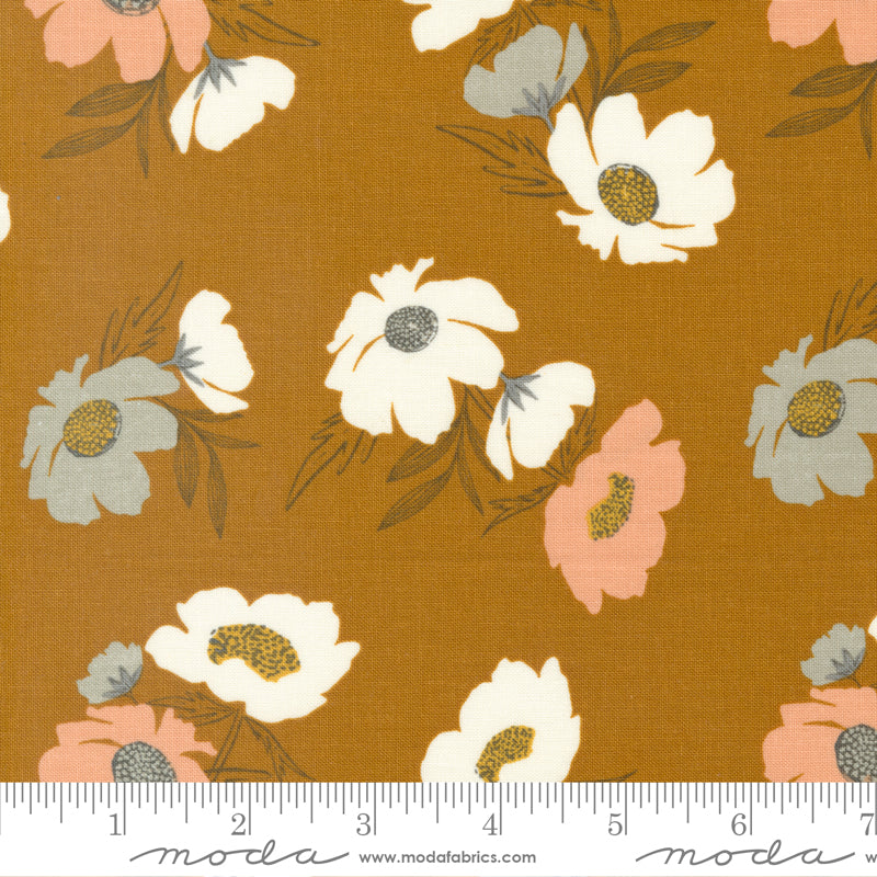 Woodland Wildflowers Caramel 45582 22 By Fancy That Design House For Moda