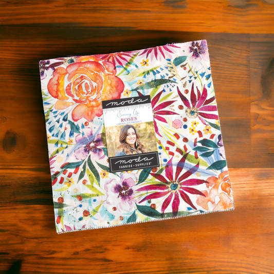 Coming Up Roses Layer Cake (10" Squares) By Create Joy Project For Moda 42pcs 37680LC