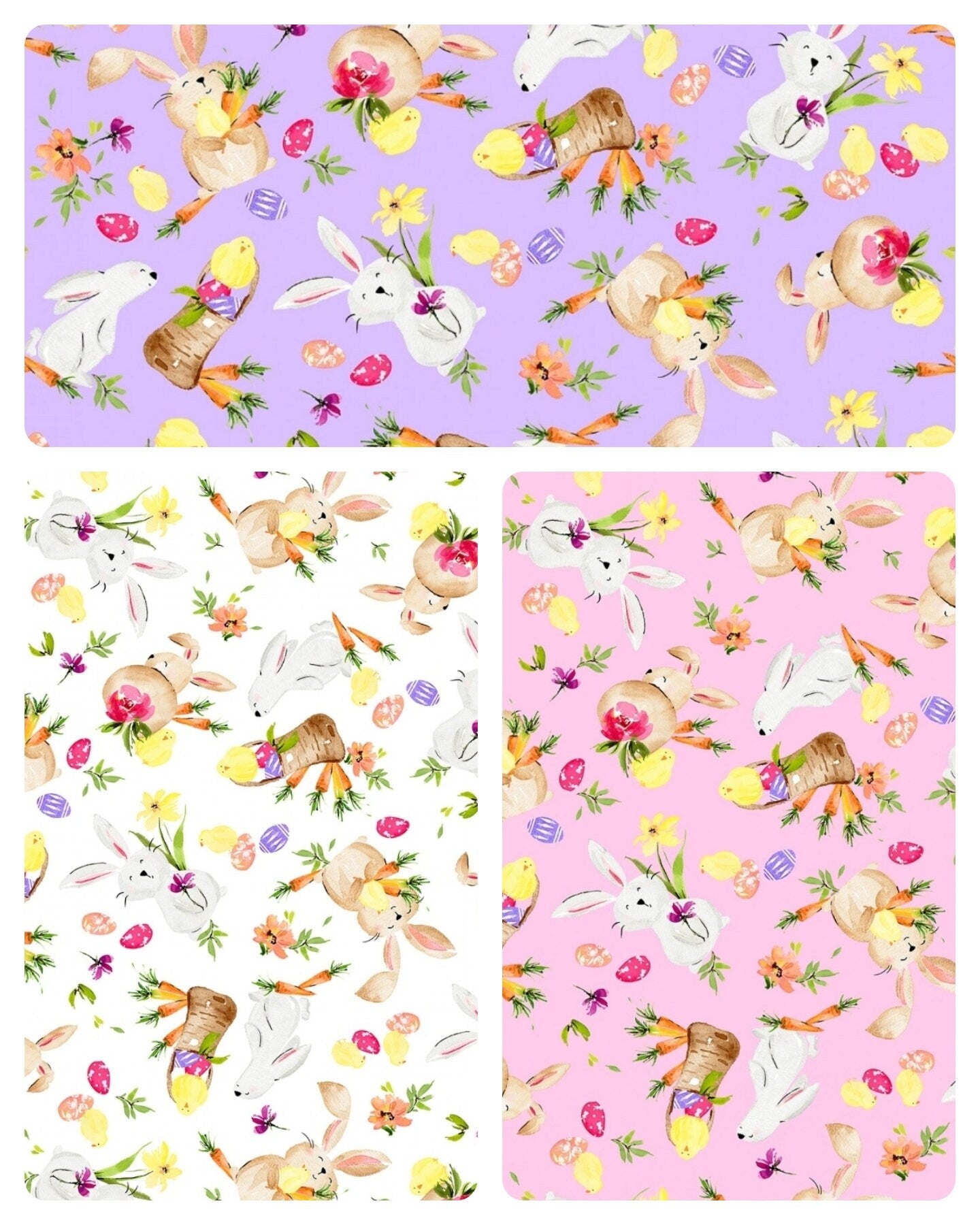 Hoppy Easter Fat Quarter Bundle By Deane Beesley For P & B Textiles 15pcs (Includes 1 Panel)