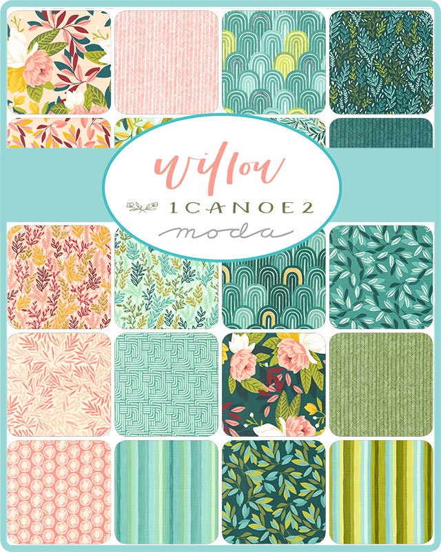 Butterfly Whirl Quilt Kit 84"x84" Featuring Willow Fabric By 1Canoe2 For Moda Includes Top Fabric, Binding & Pattern