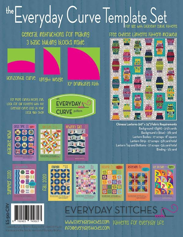 The Everyday Curve Templates 510CRV By Everyday Stitches, Curve Templates, Modern Templates