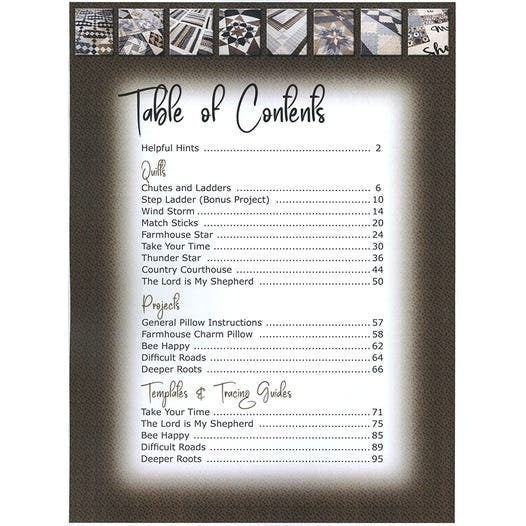 Farmhouse Gatherings III Pattern Book By Primitive Gatherings 13 Projects Spiral Bound With 107 Full Color Pages, Quilt Patterns