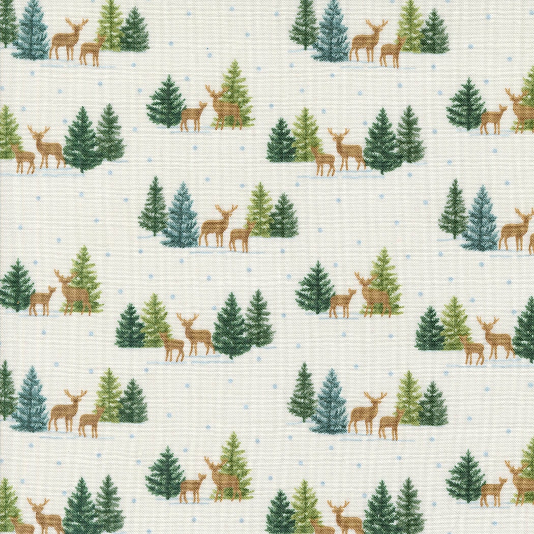 Woodland Winter Snowy White 56095 11 By Deb Strain For Moda