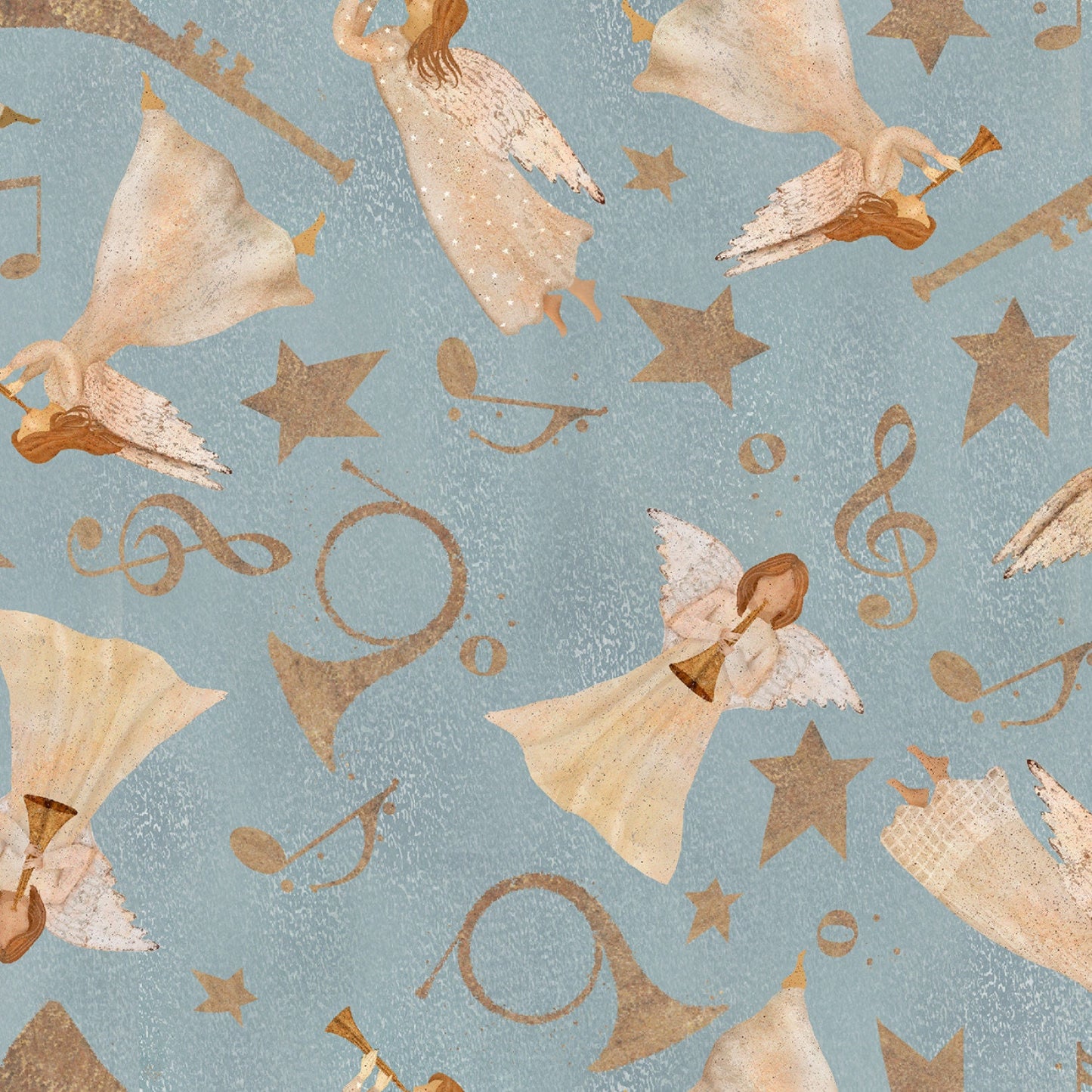 O' Holy Night Blue Harmonious Angels By Beth Albert For 3 Wishes