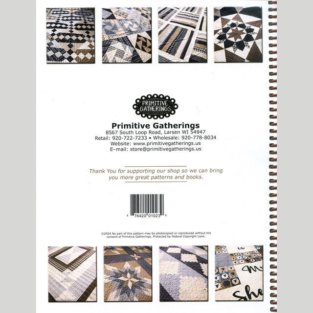 Farmhouse Gatherings III Pattern Book By Primitive Gatherings 13 Projects Spiral Bound With 107 Full Color Pages, Quilt Patterns