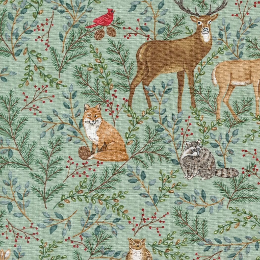 Woodland Winter Eucalyptus 56090 16 By Deb Strain For Moda