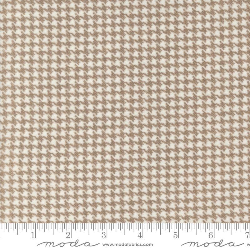 Farmhouse Flannel III Cocoa 49276 13F By Primative Gatherings For Moda, Flannel Fabric, Houndstooth Fabric, Fabric, Tan