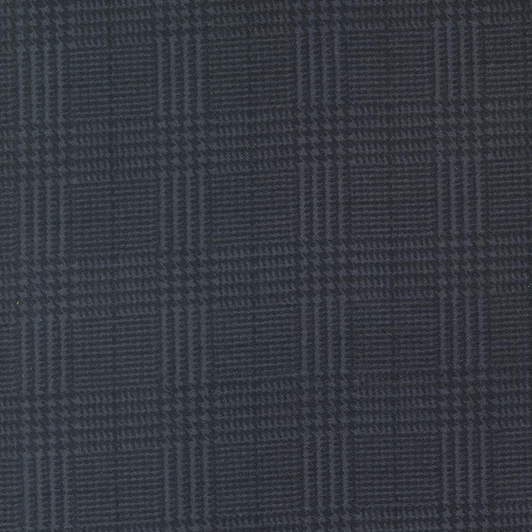 Farmhouse Flannel III Black Top Road 49277 16F By Primative Gatherings For Moda, Flannel Fabric, Plaid Fabric, Black, Gray