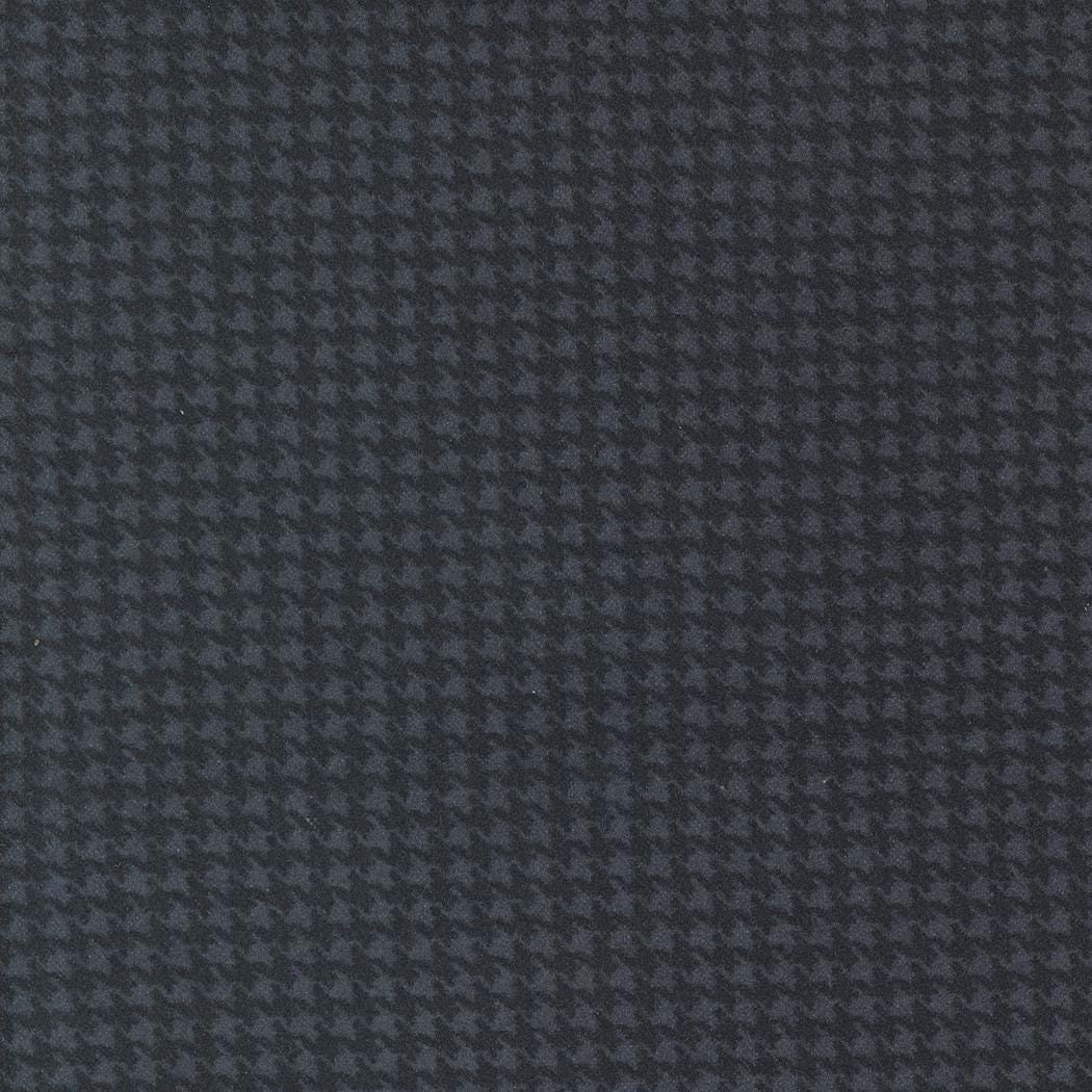 Farmhouse Flannel III Black Top Road 49276 16F By Primative Gatherings For Moda, Flannel Fabric, Houndstooth Fabric, Black, Gray