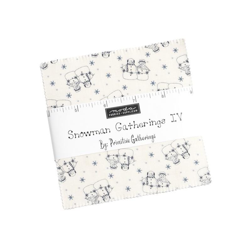 Snowman Gatherings IV Charm Pack 42pcs By Primative Gatherings For Moda