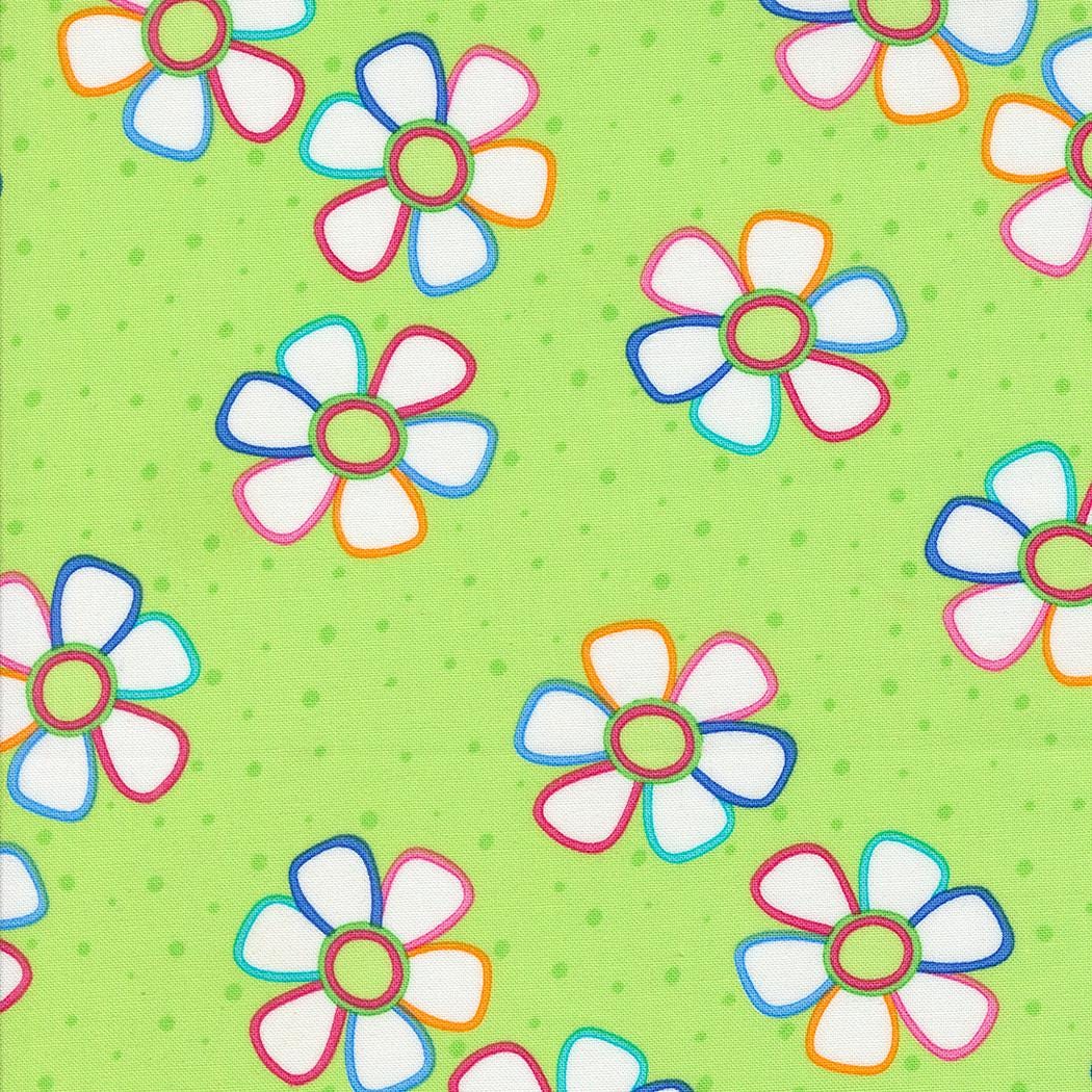 Scissors & Spools Quilt Kit By Wendy Sheppard Finished Size 46"x61" Featuring Fiesta By Moda, Includes Fabric For Top, Binding, and Pattern