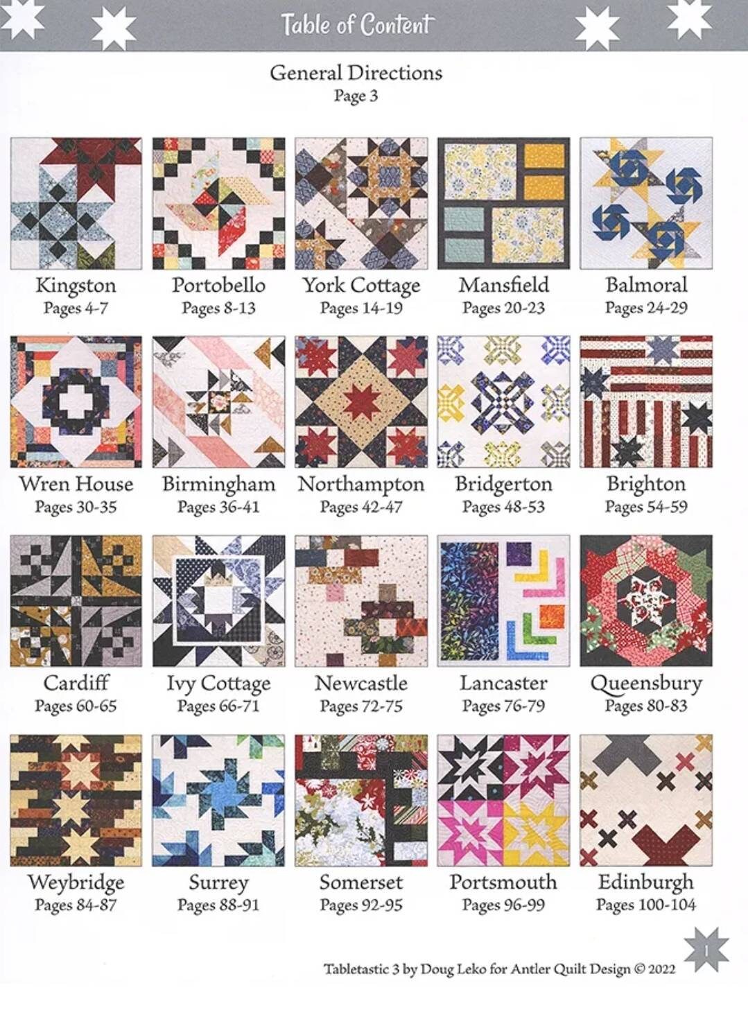 Tabletastic 3 By Doug Lelko From Antler Quilt Design