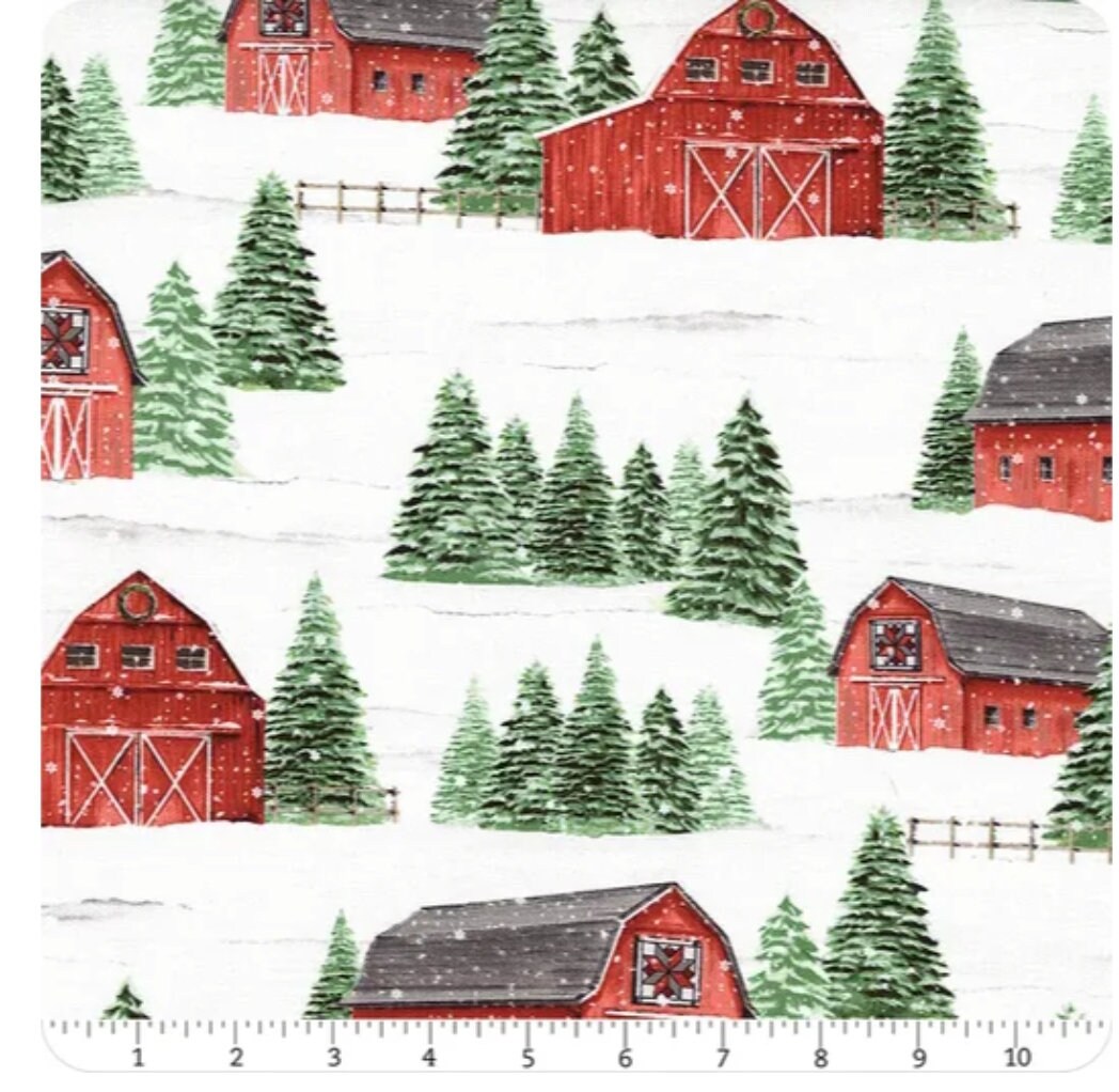 Country Cardinals Multi Scenic Barn Print By Danielle Murray For Wilmington Prints