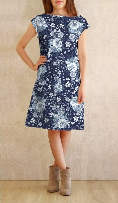 True Blue Floral Universe Midnight By Maureen Cracknell For AGF Studio TBL89515