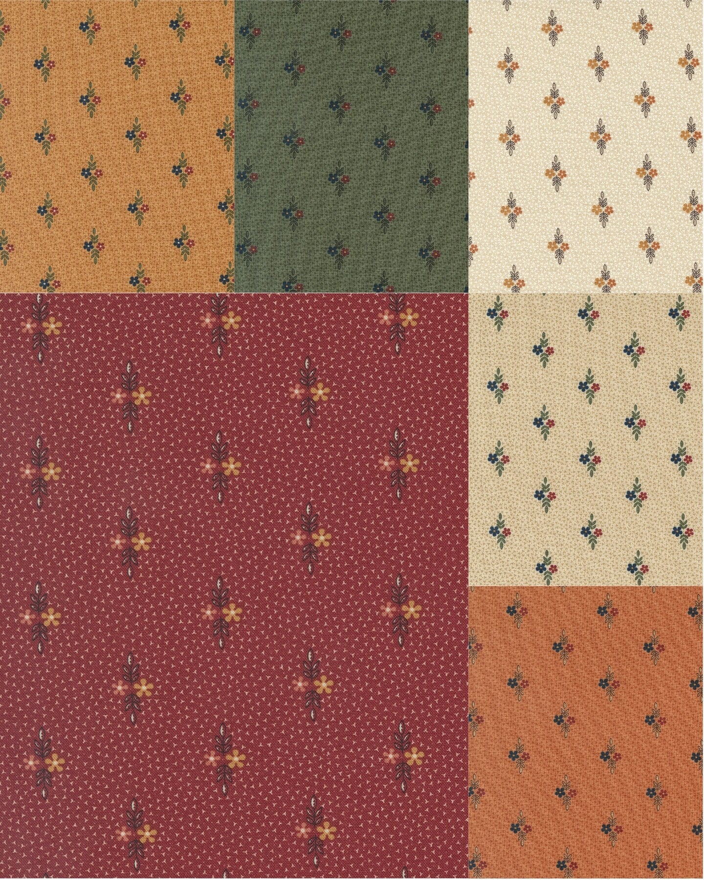 Fluttering Leaves Fat Quarter Bundle 40 pcs By Kansas Troubles For Moda