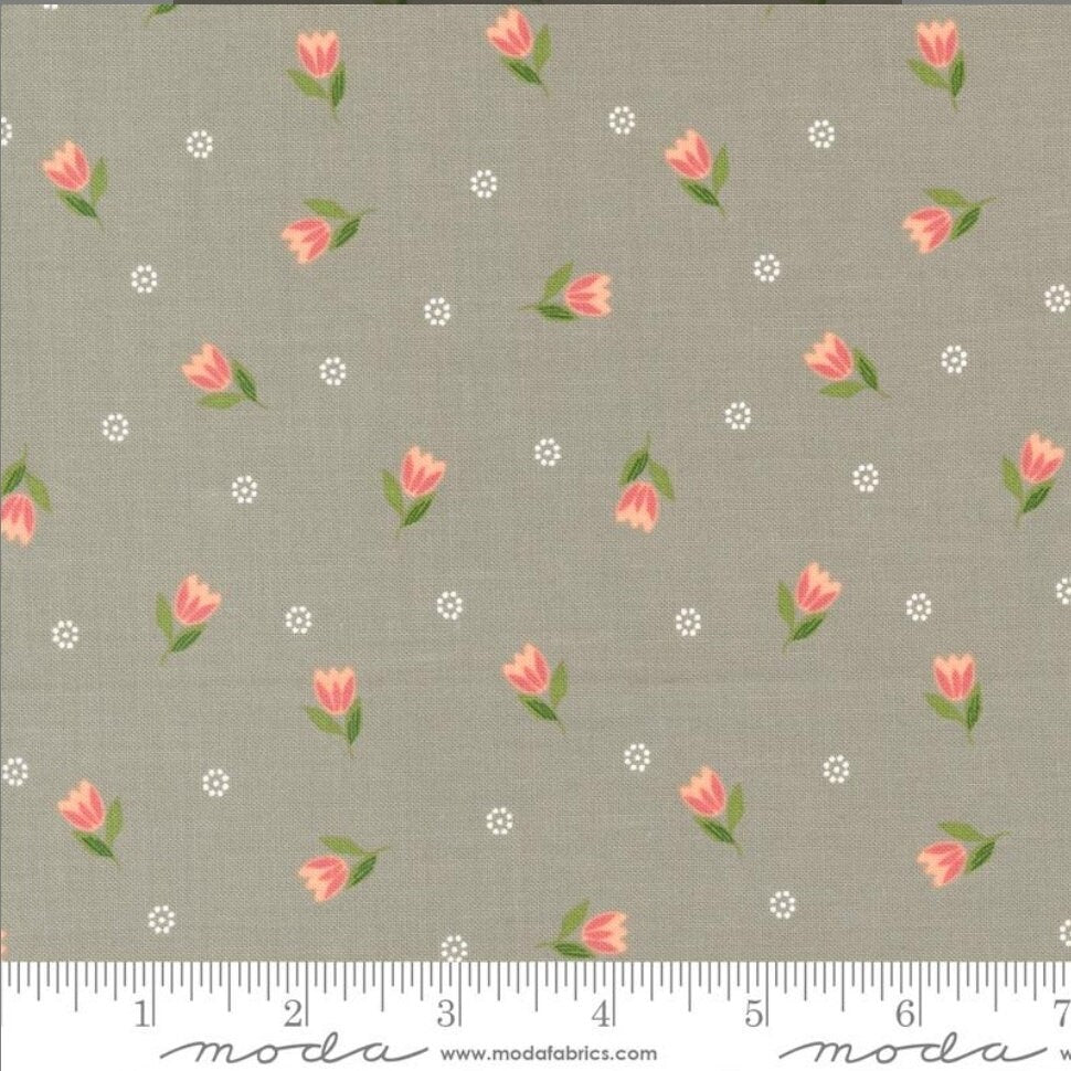 Bountiful Blooms Stone 37662 20 By Sherri & Chelsi For Moda