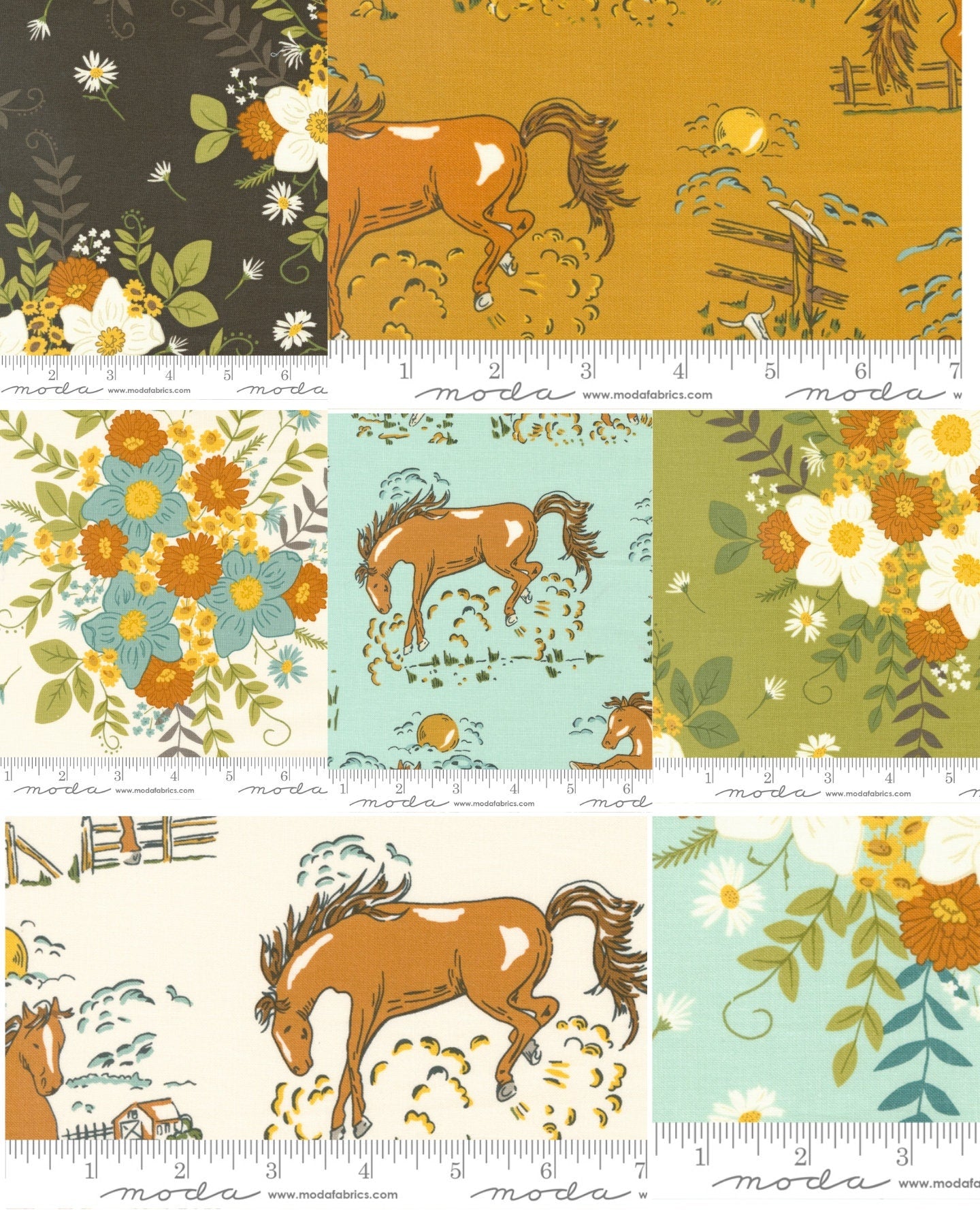 Ponderosa Fat Quarter Bundle 28 pcs By Stacy Iest Hsu For Moda