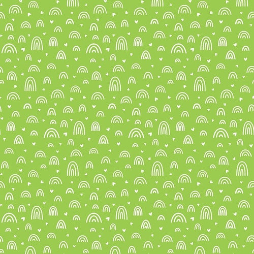Chasing Rainbows Green 691-66 By Emily Dumas For Henry Glass