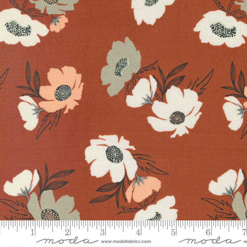 Woodland Wildflowers Rust 45582 24 By Fancy That Design House For Moda