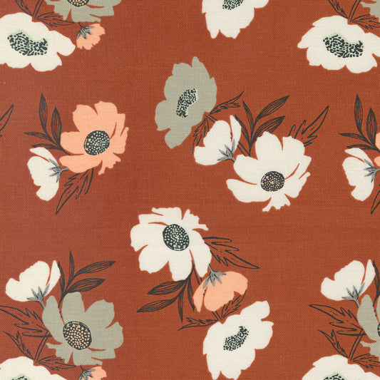 Woodland Wildflowers Rust 45582 24 By Fancy That Design House For Moda