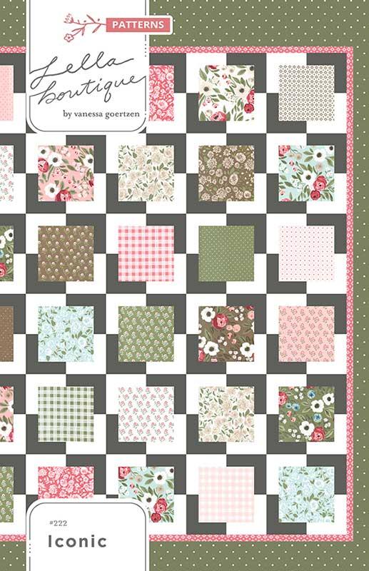 Iconic Quilt Pattern 78.5"x78.5" By Lella Boutique