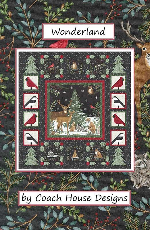 Wonderland Quilt Pattern 48"x50" By Couch House Designs Featuring Woodland Winter Fabric