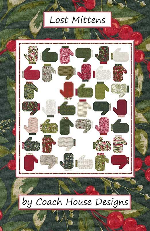 Lost Mittens Quilt Pattern 56"x65" By Couch House Designs