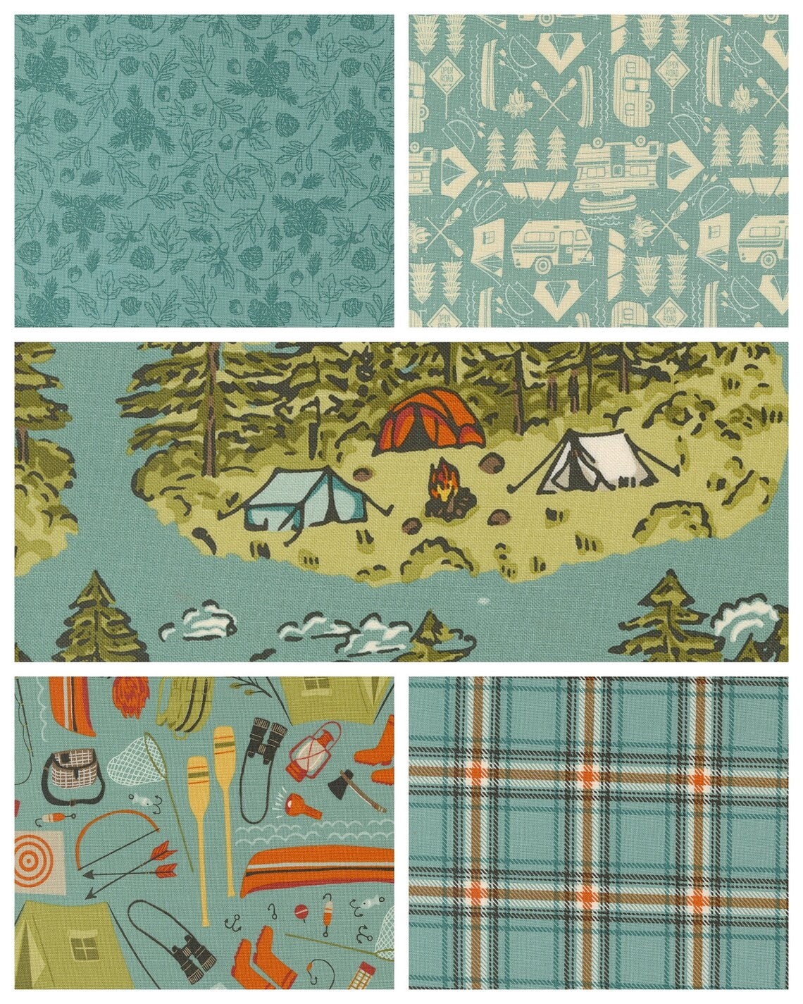 The Great Outdoors Fat Quarter Bundle 25pcs by Stacy Iest Hsu For Moda