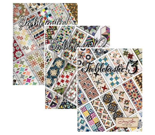 Tabletastic 1, 2 & 3 Set - By Doug Lelko - From Antler Quilt Design - Table Runner/ Table Topper Patterns -60 Full Color Patterns