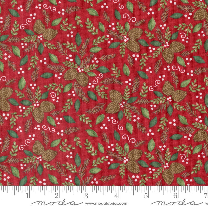 Woodland Winter Cardinal Red 56094 13 By Deb Strain For Moda