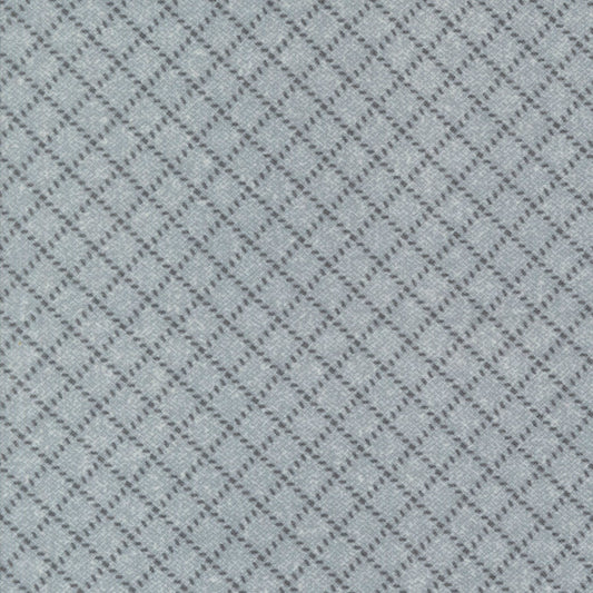 Farmhouse Flannel III Pewter 49271 14F By Primative Gatherings For Moda, Flannel Fabric, Plaid, Fabric, Gray