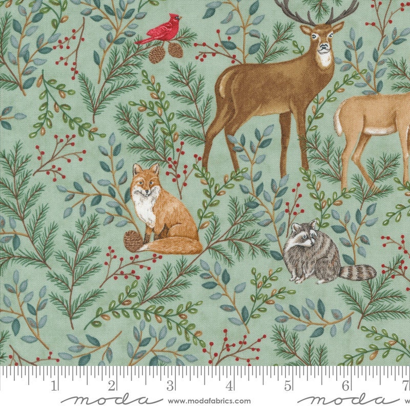 Woodland Winter Eucalyptus 56090 16 By Deb Strain For Moda