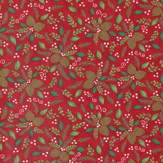 Woodland Winter Cardinal Red 56094 13 By Deb Strain For Moda