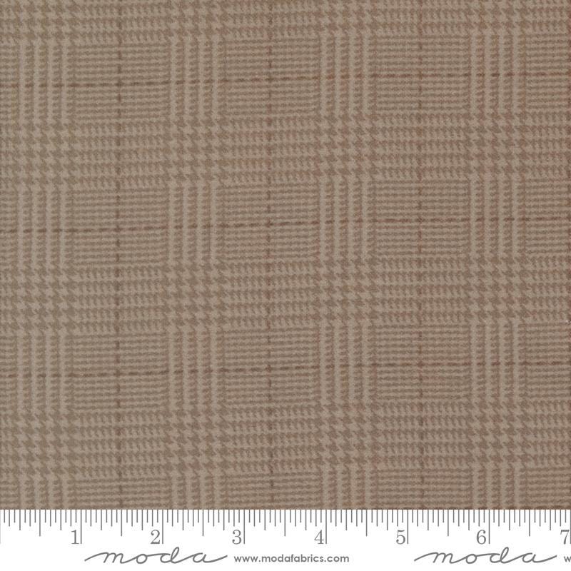 Farmhouse Flannel III Cocoa 49277 13F By Primative Gatherings For Moda, Flannel Fabric, Plaid Fabric, Fabric, Tan