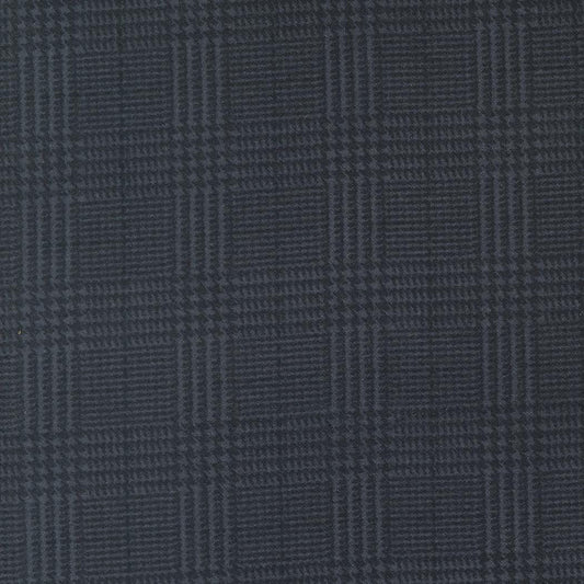 Farmhouse Flannel III Black Top Road 49277 16F By Primative Gatherings For Moda, Flannel Fabric, Plaid Fabric, Black, Gray