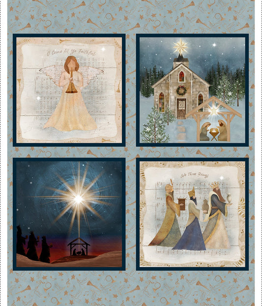 O' Holy Night Pillow Panel 36"x44" By Beth Albert For 3 Wishes