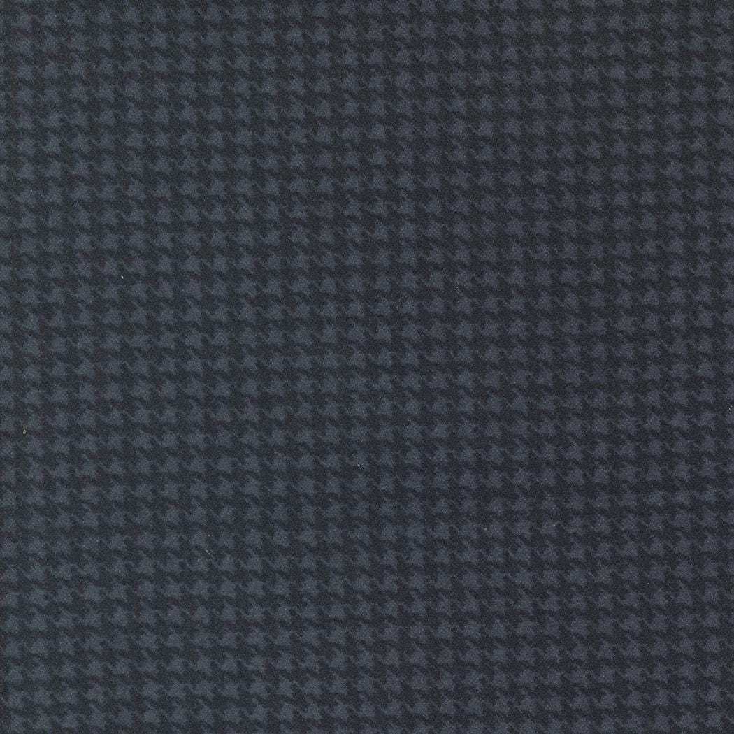 Farmhouse Flannel III Black Top Road 49276 16F By Primative Gatherings For Moda, Flannel Fabric, Houndstooth Fabric, Black, Gray