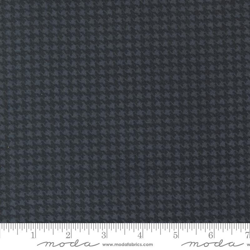 Farmhouse Flannel III Black Top Road 49276 16F By Primative Gatherings For Moda, Flannel Fabric, Houndstooth Fabric, Black, Gray