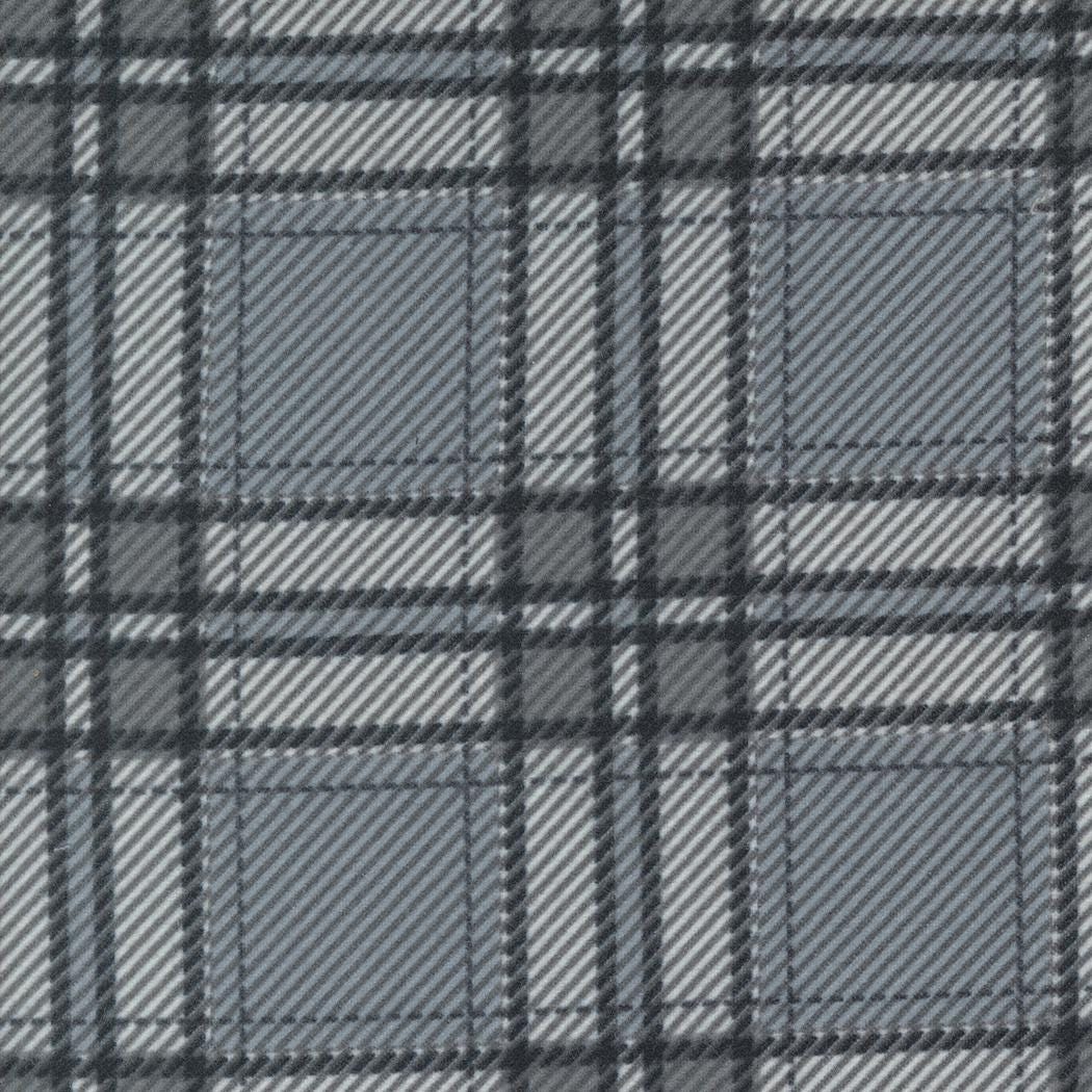 Farmhouse Flannel III Pewter 49278 14F By Primative Gatherings For Moda