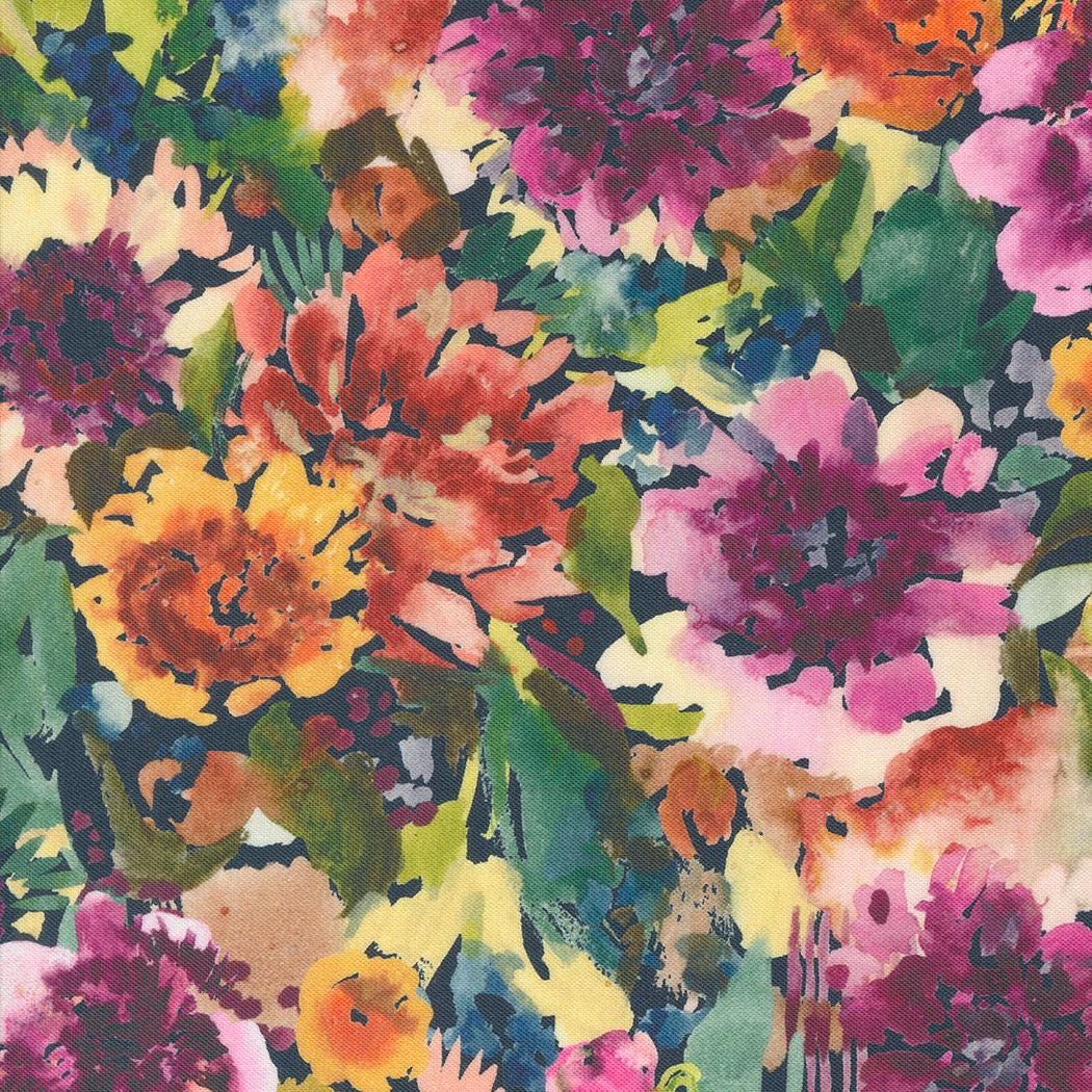 Floribunda Midnight 39803 12 By Create Joy Project For Moda