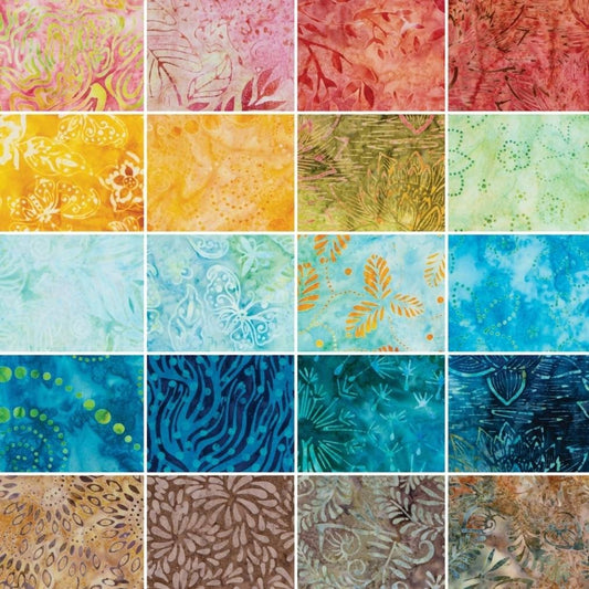 Expressions Batiks Elementals Farmers Market Fat Quarter Bundle 20pcs by Riley Blake Collection