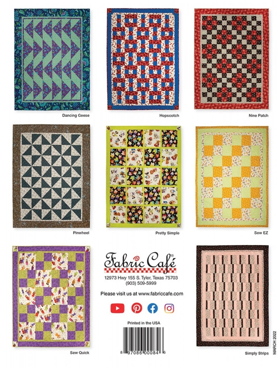 3 Yard Quilt Favorites By Donna Robertson For Fabric Café FC032240
