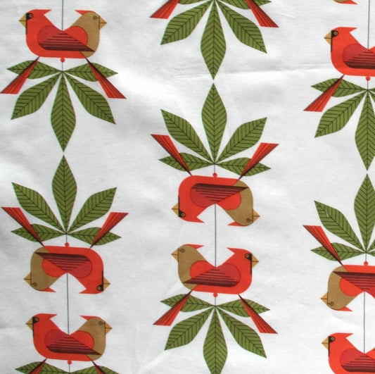 Cardinal Consort By Charley Harper Organic Cotton