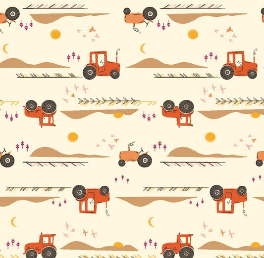 Day On A Farm Harvest Time Haystack By RJR Fabric