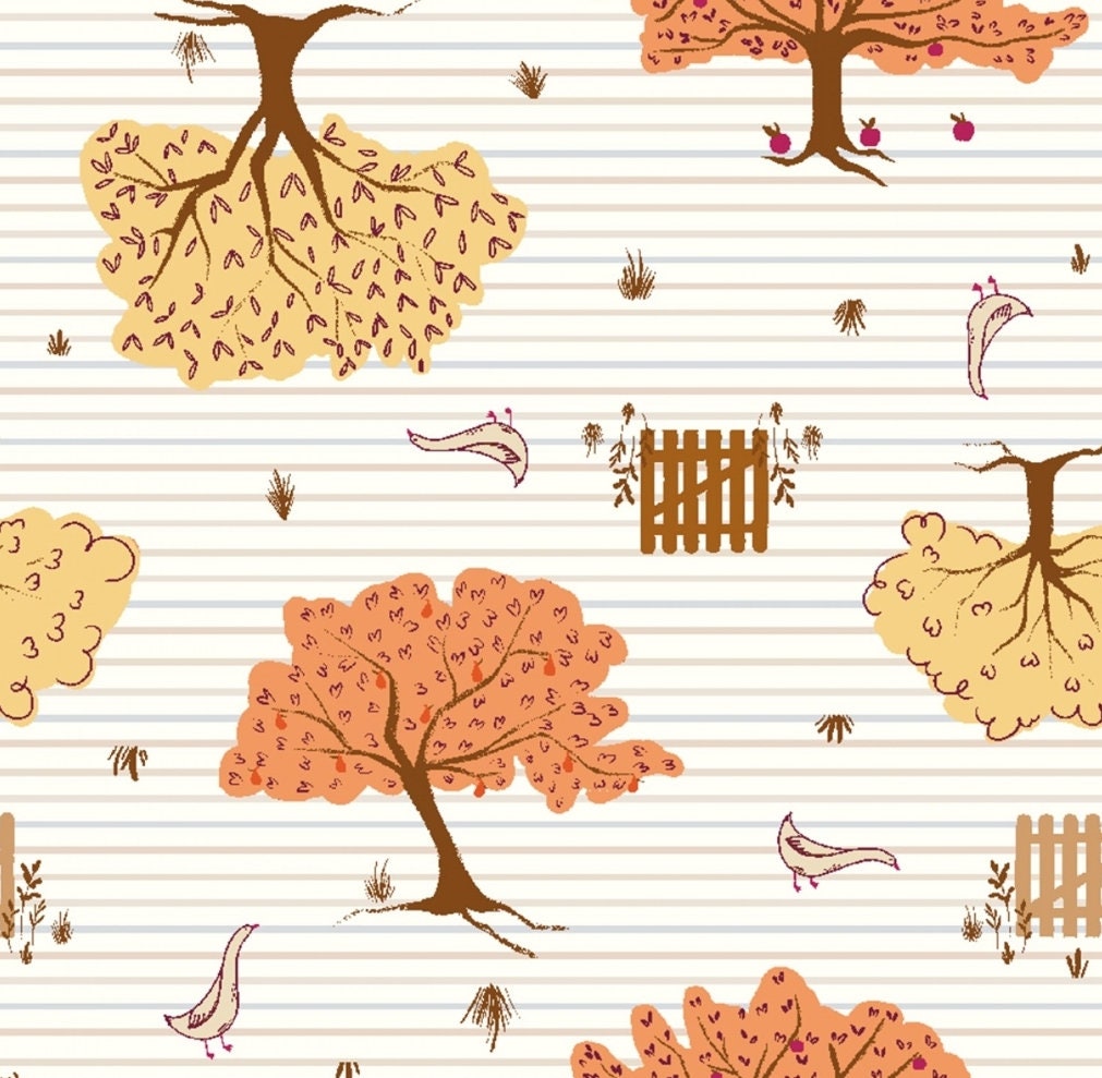 Day On A Farm Orchard Picking Peach Cobbler By RJR Fabric