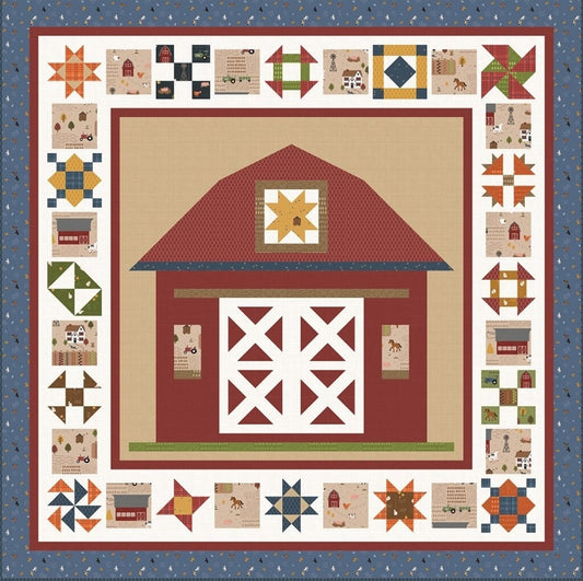 Country Life Barn Quilts Quilt Kit 64"x64" By Jennifer Long For Riley