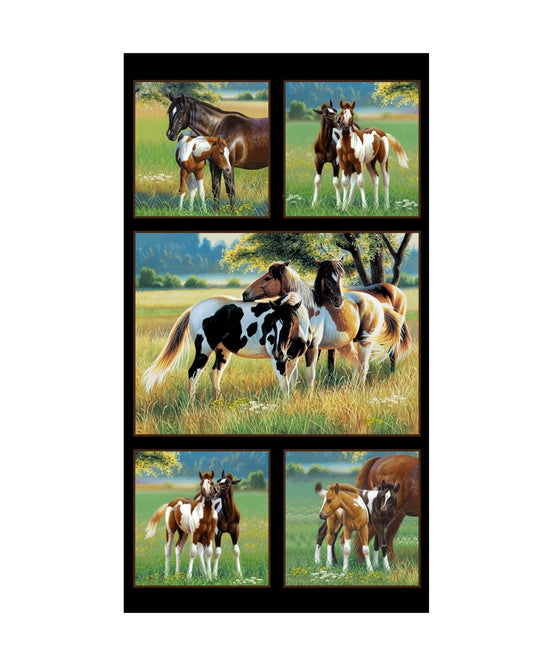 Pasture Buddies 24"x44" Panel by Cynthie Fisher For Elizabeth's Studio