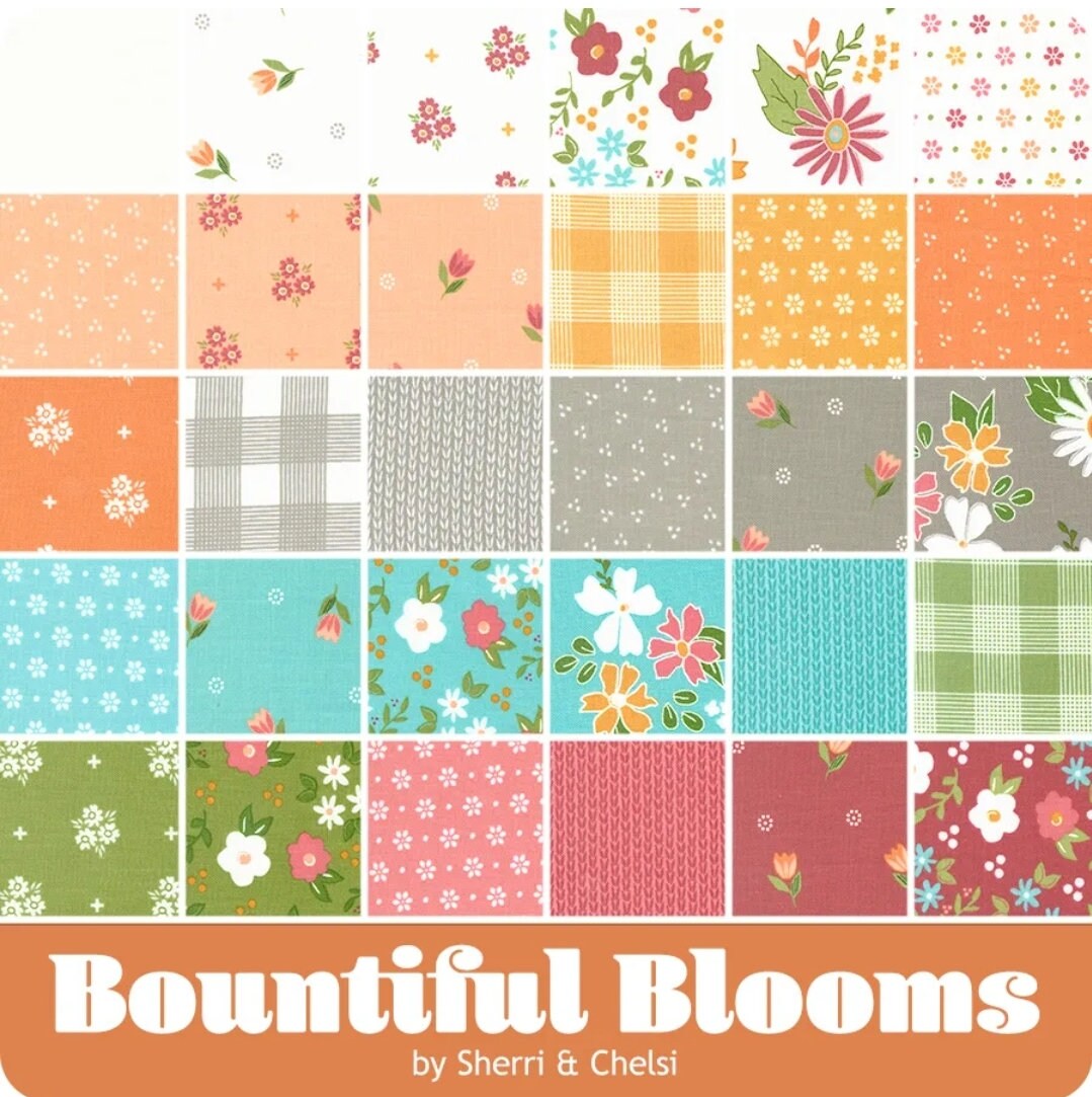 Bountiful Blooms Jelly Roll (2.5" Strips)  By Sherri and Chelsi For Moda 40pcs 37660JR