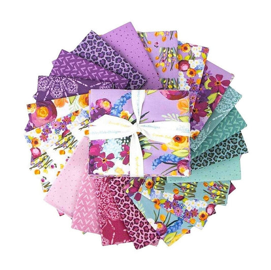 Floralicious Fat Quarter Bundle 21pc By Lila Tueller for Riley Blake