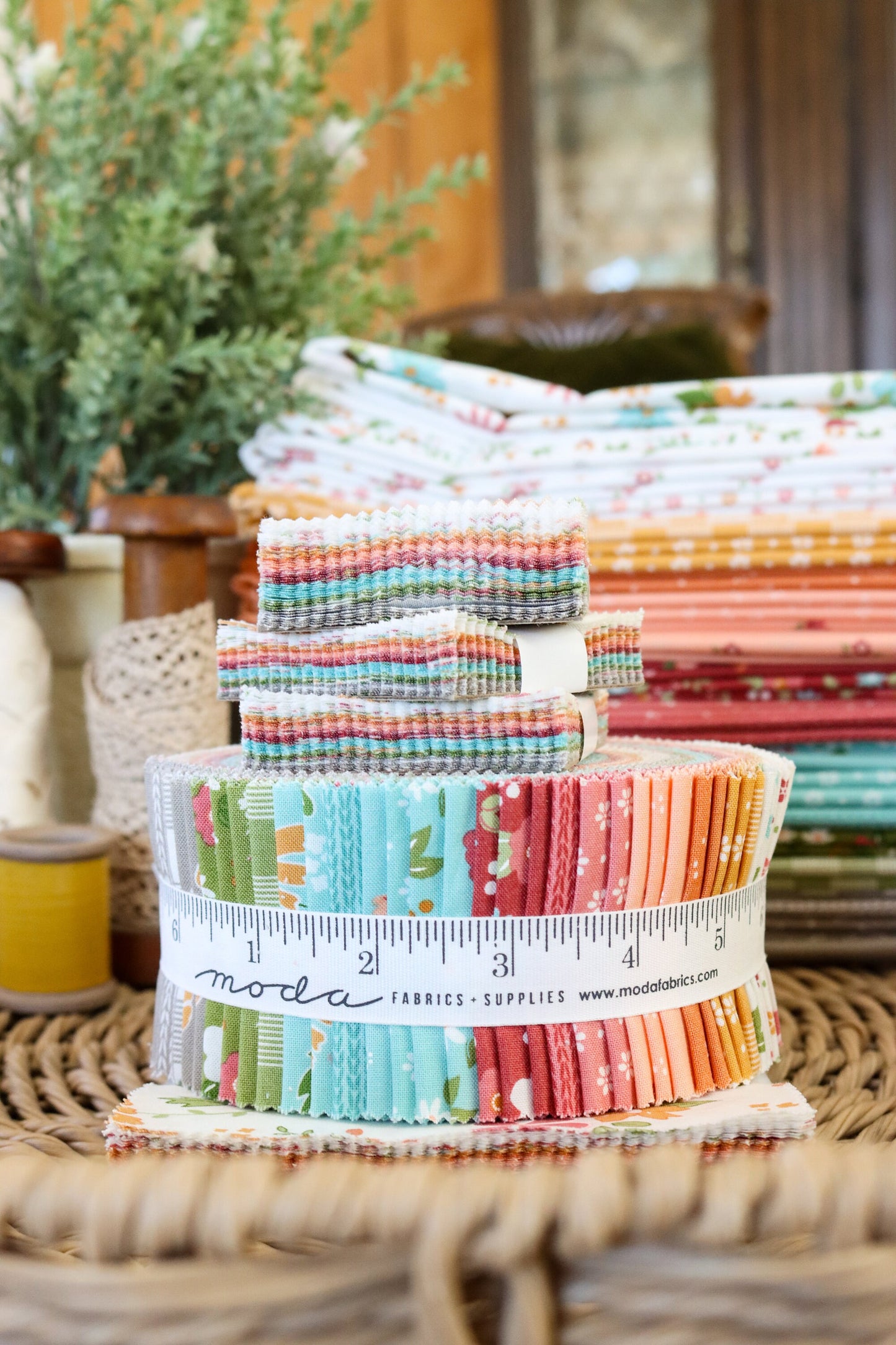 Bountiful Blooms Jelly Roll (2.5" Strips)  By Sherri and Chelsi For Moda 40pcs 37660JR